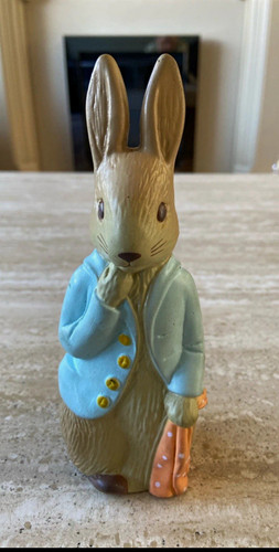 Rare peter rabbit figure blue - rare,