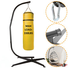 C-Stand Metal Hanging Hammock for Chair Porch Swing Weather Resistant 360 Degree