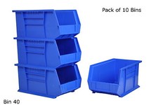 Rhino Tuff Bin 40 - Plastic Parts Storage Bins Strong Garage Workshop Van Boxes