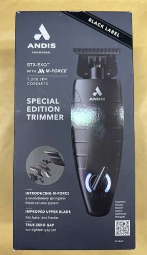 Andis cordless trimmer black - andis,