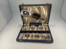 Vintage Dessert Spoon Set Electroplated Nickel Silver