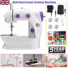 Mini Cordless Sewing Machine Portable Handheld Hand Held Stiching Home Clothes~