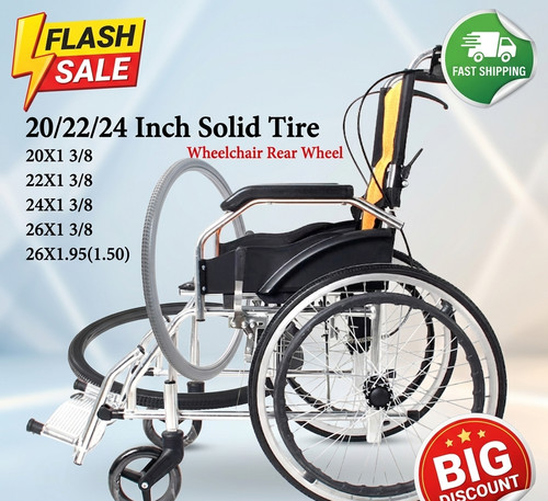 Wheelchair solid tyre 24 - solid, 20
