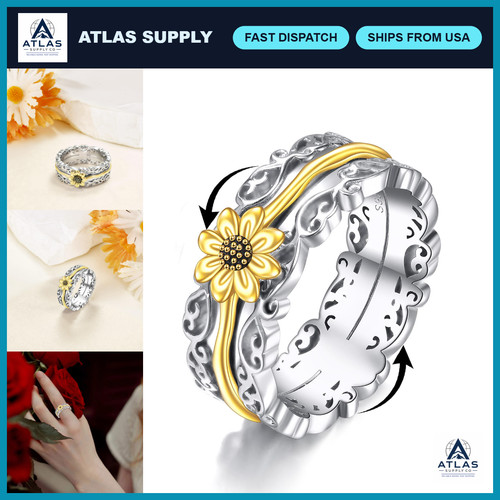 Sterling silver sunflower - sterling,