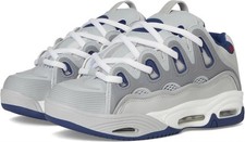 Osiris D3 2001 Grey Navy White Mens Skate Trainers Shoes