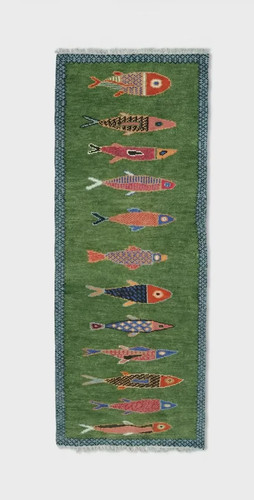 Koi fish hand rug - koi,