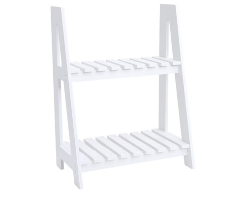 White tier ladder shelf - 2,