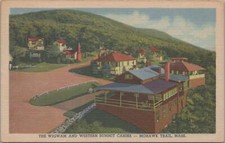 Postcard Wigwam + Western Summit Cabins Mohawk Trail MA 
