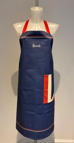 Navy apron with - navy, pocket