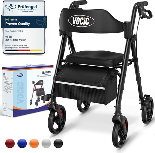 Rollator walker with - walker, seat