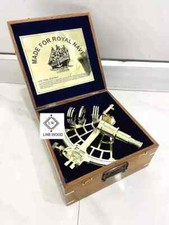 Reproduction Vintage Maritime Brass Nautical Sextant Kelvin Hughes London replic
