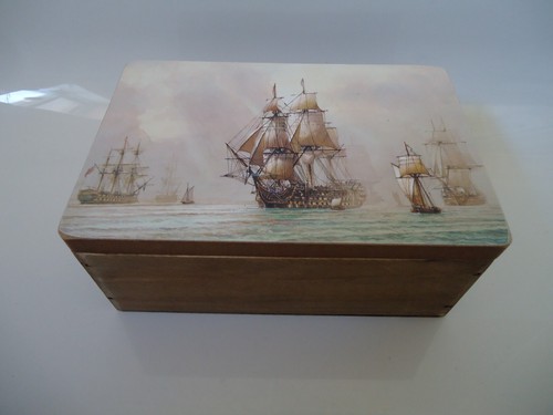 Victory ship wooden box - ship, by