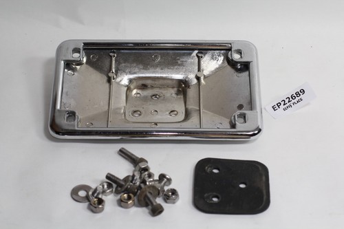 Chrome license plate frame - plate,
