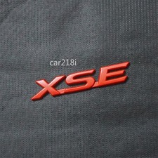1x Red XSE Matte Metal Badge