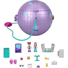 Polly Pocket Double Play Skating Compact Disco Roller Rink Princess Playset