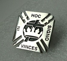 Knights Templar Shield Crusader St George Crusade Cross Pin Badge