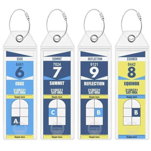4pack cruise luggage tag - 4pack,