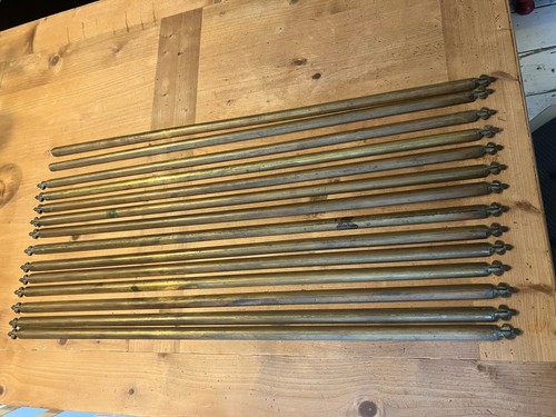 Antique brass stair rods - antique,