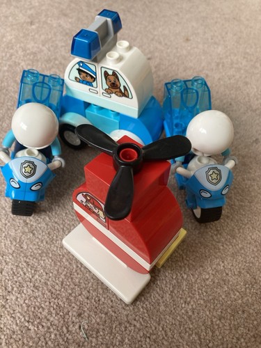 Duplo police bikes - police, car