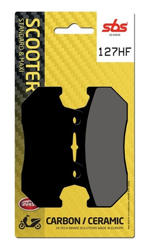 Sbs 127hf brake pads - pads, anterior
