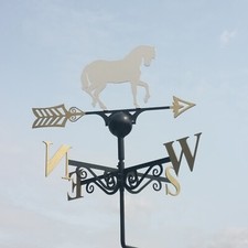 white horse  weathervane with