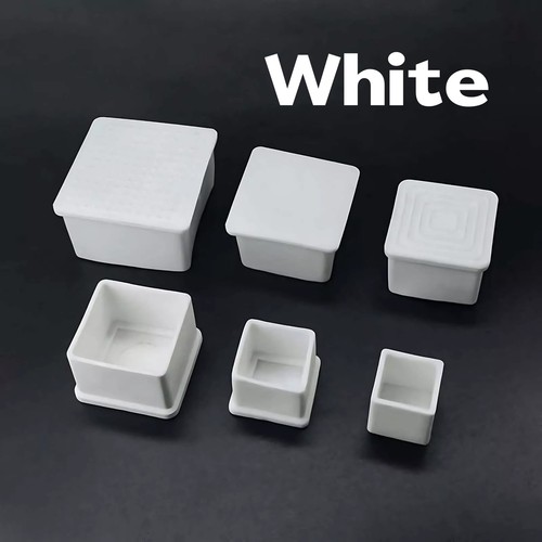 Square rubber chair - square, ferrules