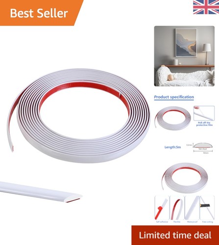White flexible moulding - 5m,