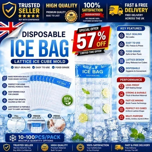 100 ice cube freezer bags - freezer,