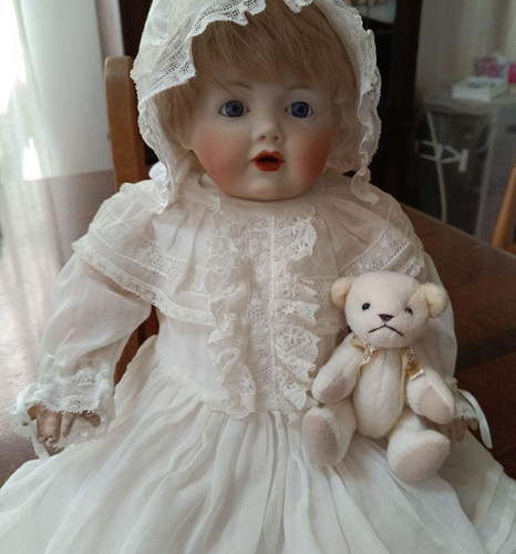 Antique bisque baby doll - antique,