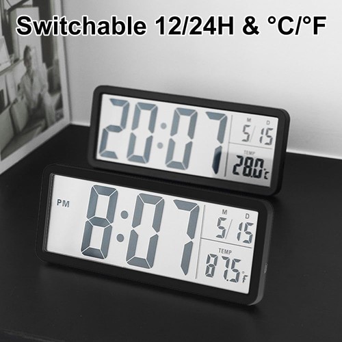 Lcd digital wall clock - digital,
