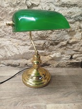 Vintage Brass Bankers Desk