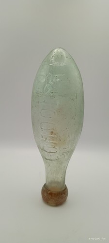 Antique aqua glass torpedo - antique,