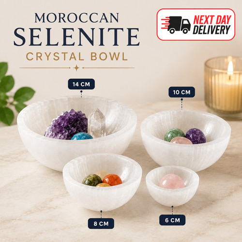Selenite crystal charging bowl - crystal,