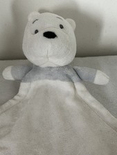George Disney Cream Winnie The Pooh Bear Comforter Blankie Soother Soft Toy