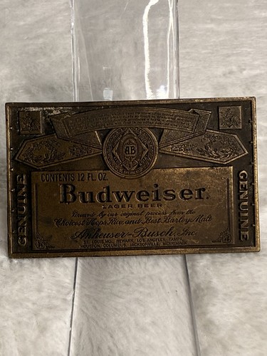 Vtg budweiser beer label - vtg,
