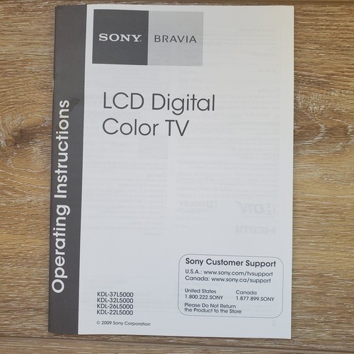 Sony bravia lcd manual - sony,