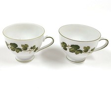 Vintage Winterling Bavaria Teacups – 2pc Set – 2.5" – German Porcelain Grapevine