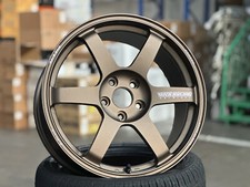 New 18x8.5 GENUINE RAYS TE37 SAGA JAPAN (4 Wheel) 5x112 fit Golf GTI Mercedes VW