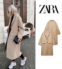 ZARA CAMEL DOUBLE FACED WOOL