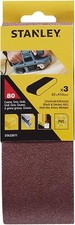 Stanley B&D 3 Pack 65mm x 410mm 80g Drum Belt Sander Belts AEG HBS65 HBSE65