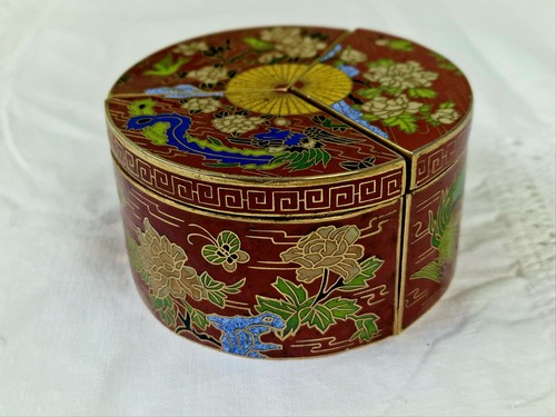 Vintage chinese red - vintage, cloisonne