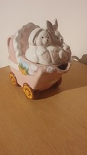 Novelty Bunnies In A Pram Tea