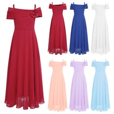 UK Girls Party Dress Flower