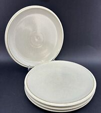 Denby Energy 10.5” Set Of 4 Dinner Plates Cream White Stoneware England