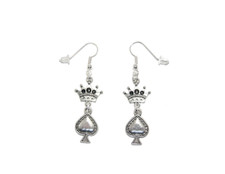 Queen Of Spades Style 8, Hotwife, Cuckold, BBC, Slut, Earring Ear Rings Fetish