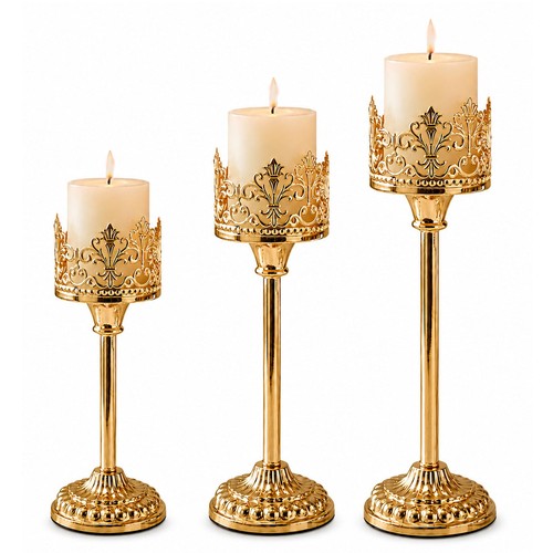 3pcs pillar candle holders - pillar,