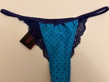 Bnwt La Senza Satin Lace Thong