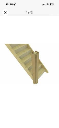 Solid oak mitred newel post - mitred,