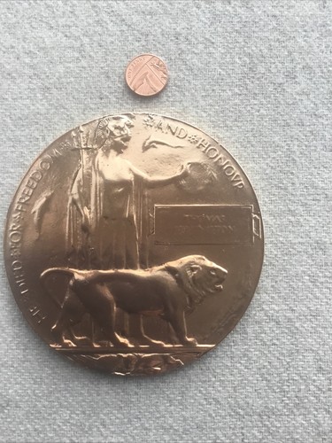 Ww1 death plaque - ww1,