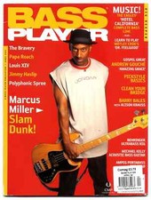 Bass Player Magazine April 2005 Marcus Miller Papa Roach The Bravery Polyphonic